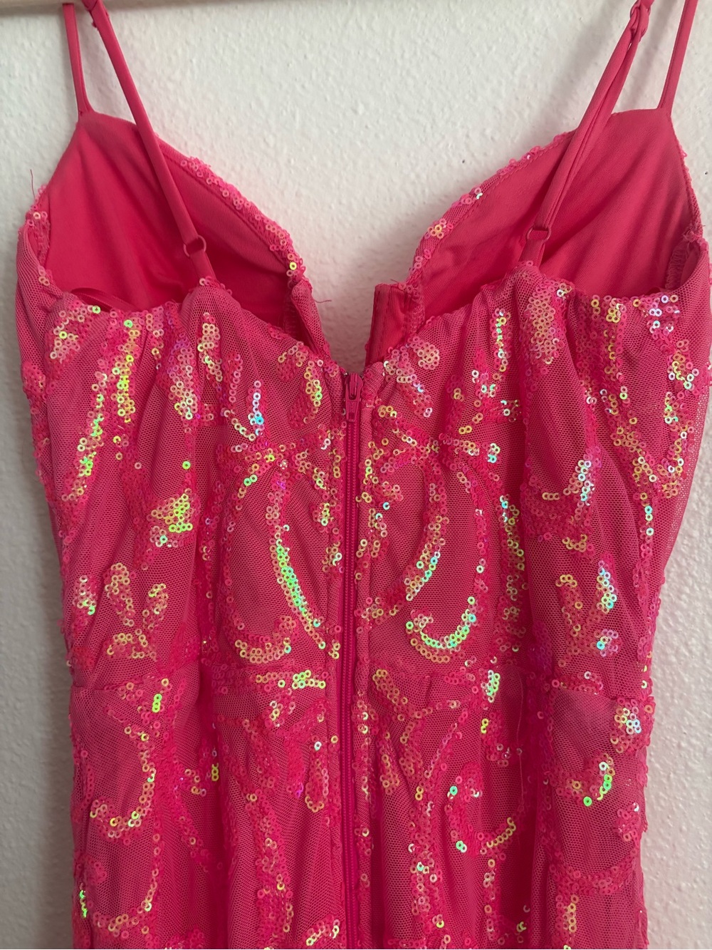 Windsor Julissa Pink Sequin Mesh Mermaid Dress XS - Picture 8 of 15